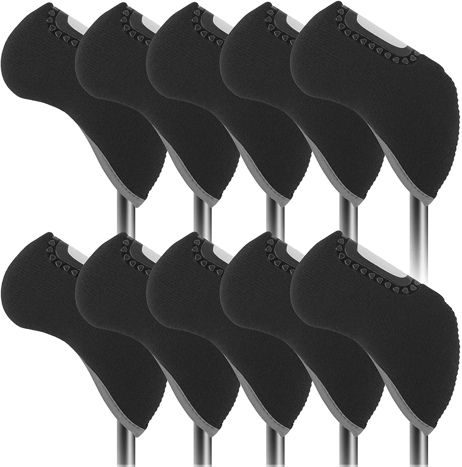Golf Iron Head Covers Golf Club Head Covers 10 Pcs/Set Branded Golf Iron Head Covers Transparent Can See Numbers Accessories For Golfer Kids children
