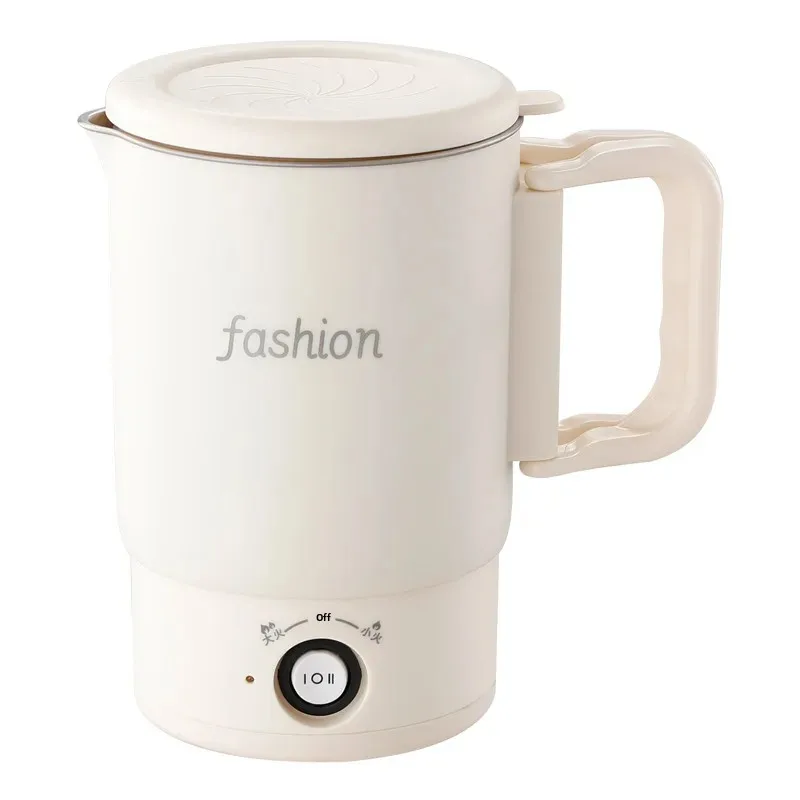 Portable Stainless Steel Folding Mini Travel Kettle Small Dormitory Home Use Electric Heated Water Cup Without Scale 5