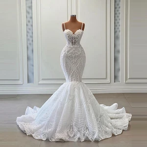 Платье свадебное длинное с жемчугом, на молнии, с аппликацией