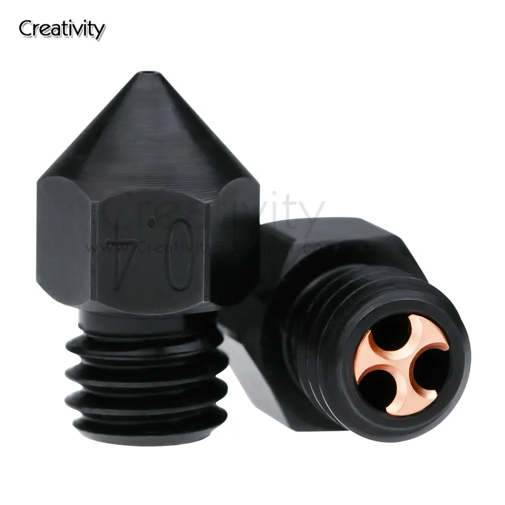 

MK8 CHT Hardened Steel Nozzle High Flow Rate High Temperature Wear-resistant Suitable For Ender3/Ender3v2/Ender5 Printers