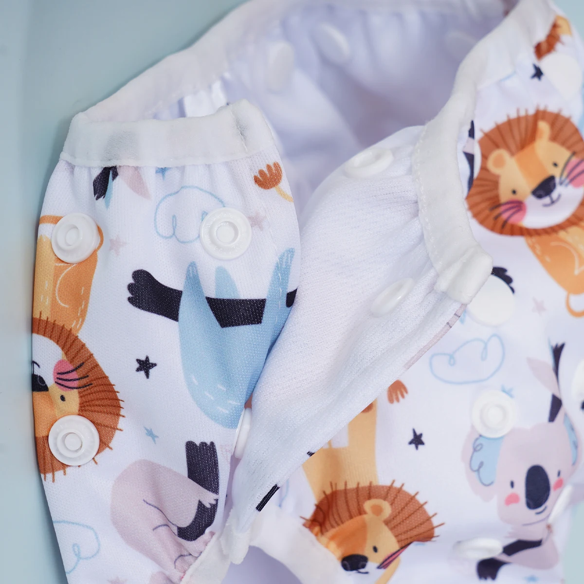 Elinfant wiederverwendbare Baby-Stoffwindeln, Trainingshose, waschbare, verstellbare Schwimmwindeln für 3–15 kg – perfekt für Strand, Pool – Detail 6