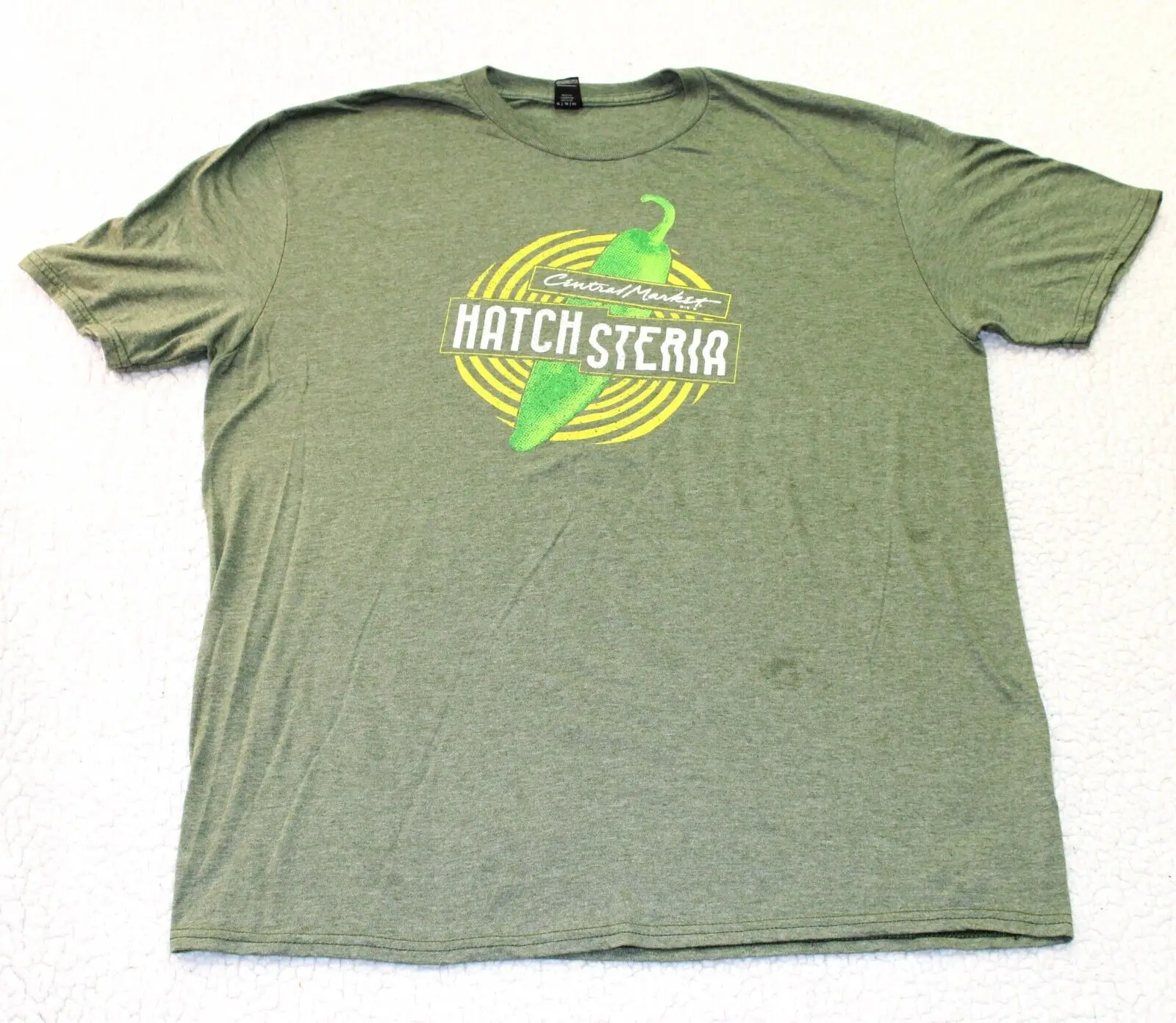 Hatch Stine Hypnotized Jalapeno Maglietta Da Uomo Verde Xl Incudine Maniche Lunghe O Corte