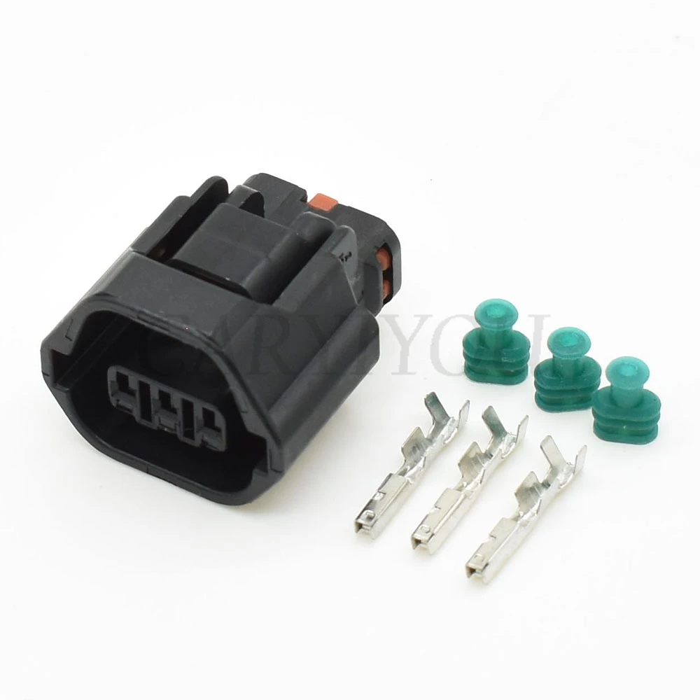 1 takım 3 Pin 1.2mm otomatik hız tel bağlayıcı EVO Mivec Mitsubishi Nissan 7283-8730-30 için eksantrik mili sensörü fiş MG641234-5