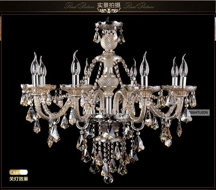 Luxury Chandelier Lustre Crystal Chandelier 6/8/10/12/15/18 Arms Optional Lustres De Cristal Chandelier LED Without Lampshade flush mount chandelier