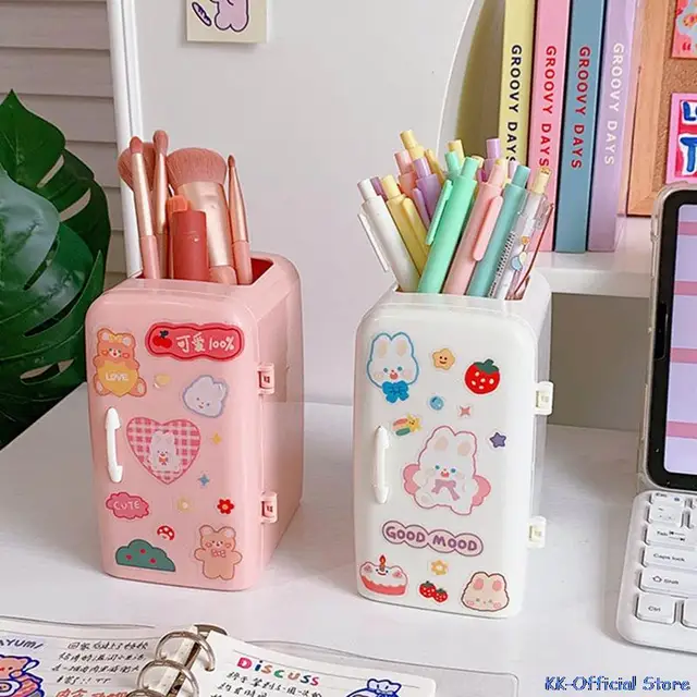 Organize Your Desk with the Kawaii Refrigerator Pen Holder