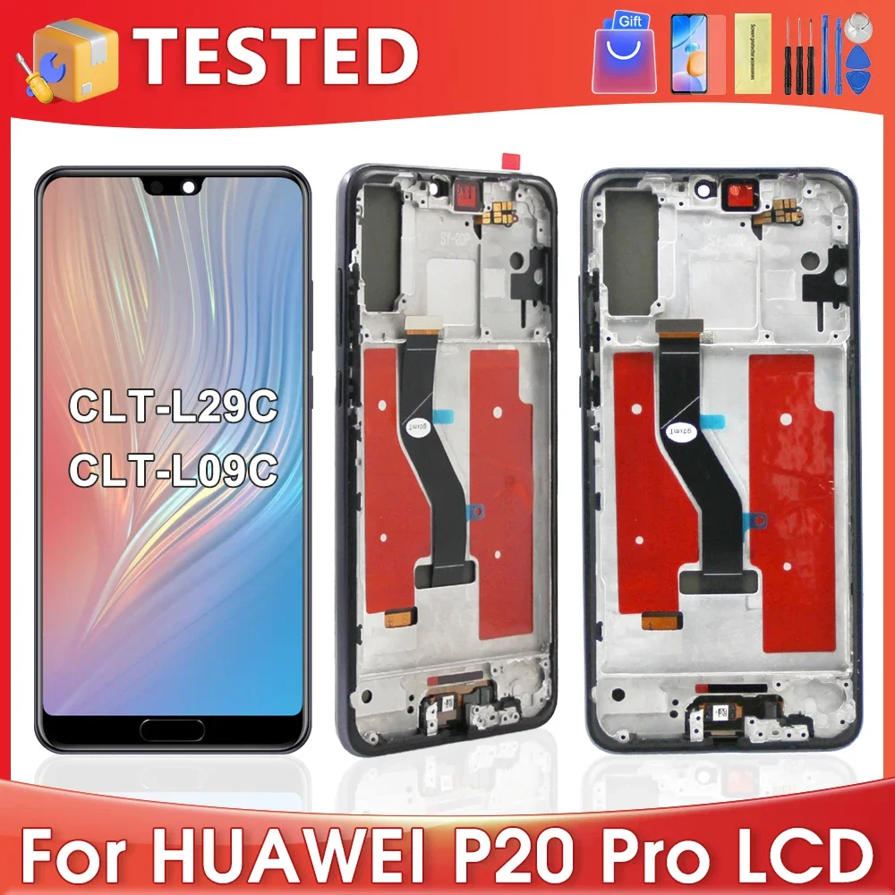 ЖК-дисплей 6,1 'для HUAWEI P20 Pro/P20Pro CLT-L29C L29/L09/AL01/TL01, дисплей с сенсорным экраном и дигитайзером в сборе, замена