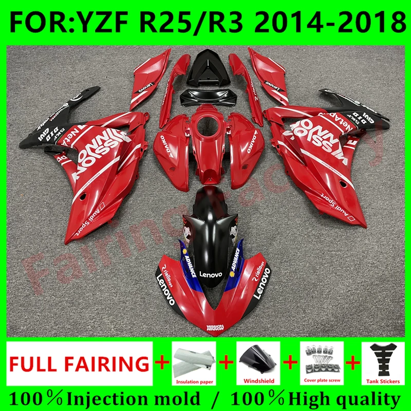 NEW ABS Motorcycle Injection Fairing Kit fit For YZF R25 R3 R 25 3 2015 2016 2017 2018 Bodywork
