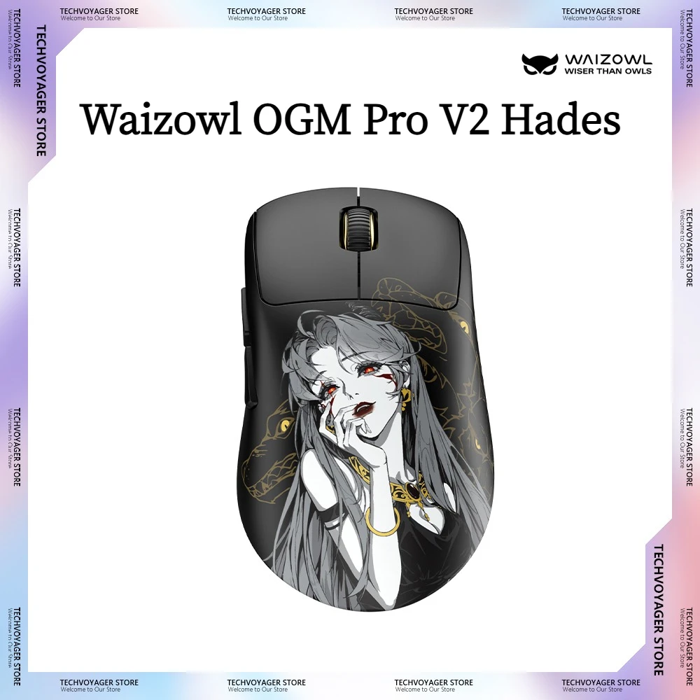 Waizowl OGM Pro V2 Hades Gaming Mouse Paw3950 30000dpi