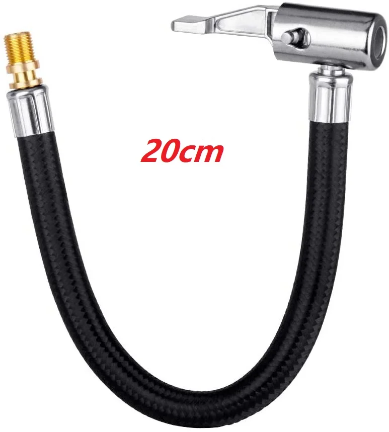 Wakauto, mangime per aria con tubo dell'aria, adattatore di prolunga, tubo di gonfiaggio per pompa di bicicletta, moto, pneumatici auto (20 cm