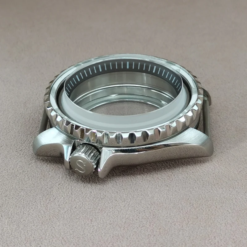 Mod Seiko SKX007 Watch Cases Double Deck Sapphire Glass Fits NH35 NH36 4R 7S26 Movement Stylish Bezel Men's Dive Watch Case Part