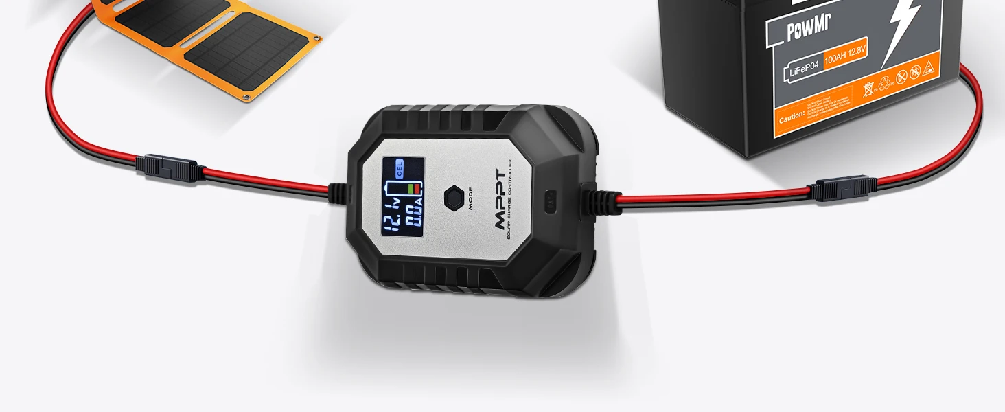 Small 10A MPPT Solar Charge Controller with LCD Display Solar Regulator for 12V