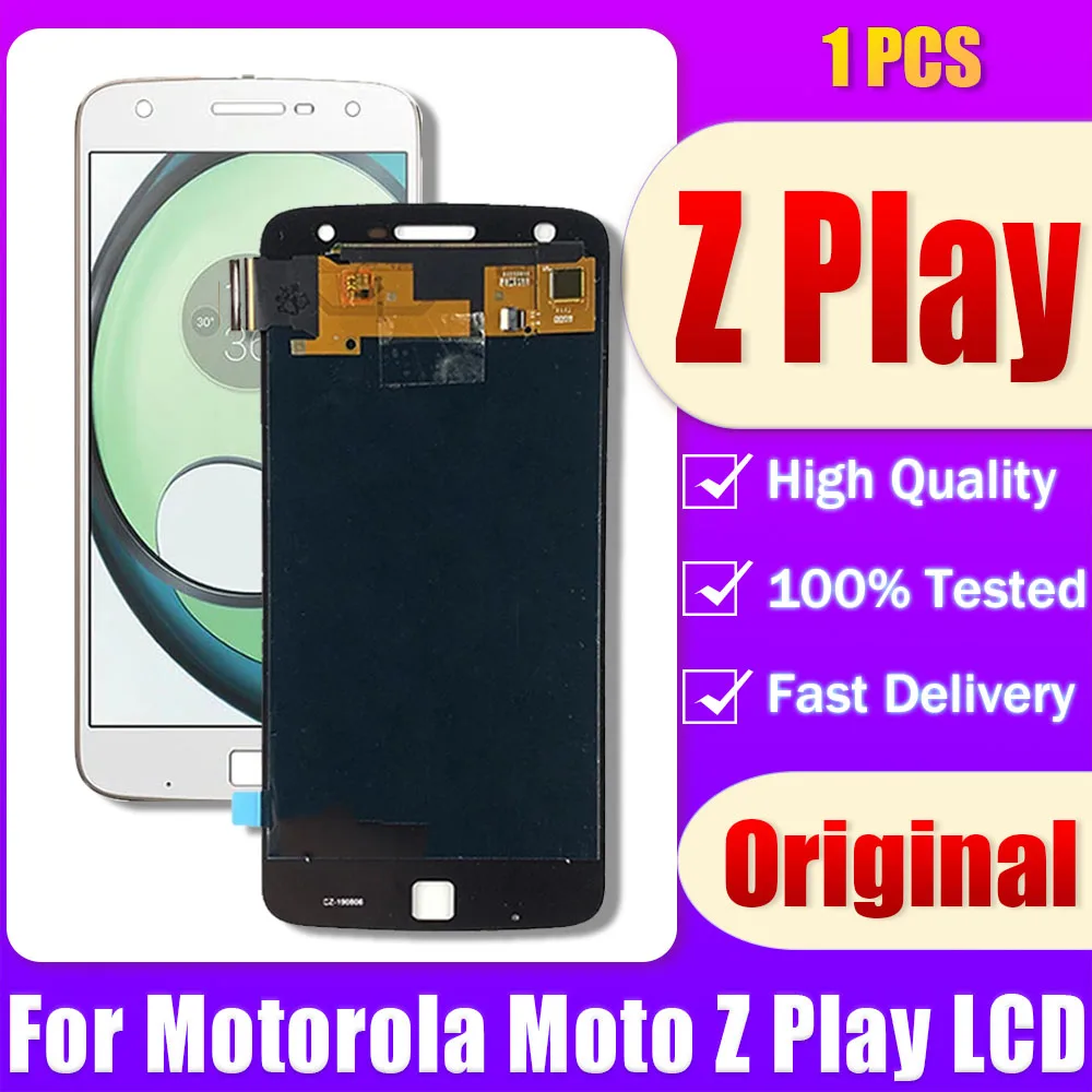 LCD Originale Per Motorola Moto Z Play XT1635 Z2 Play XT1710 Z3 Play XT1929 Display LCD Touch Screen Digizer Sostuzione - Foto 6