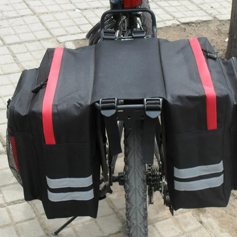 Bike Bag Cycling Double Side Rear Rack Bike 2 In 1 Camo Trunk Bag Mountain Road Bicycle Tail Seat Pannier Pack Luggage Carrier Bike Bag