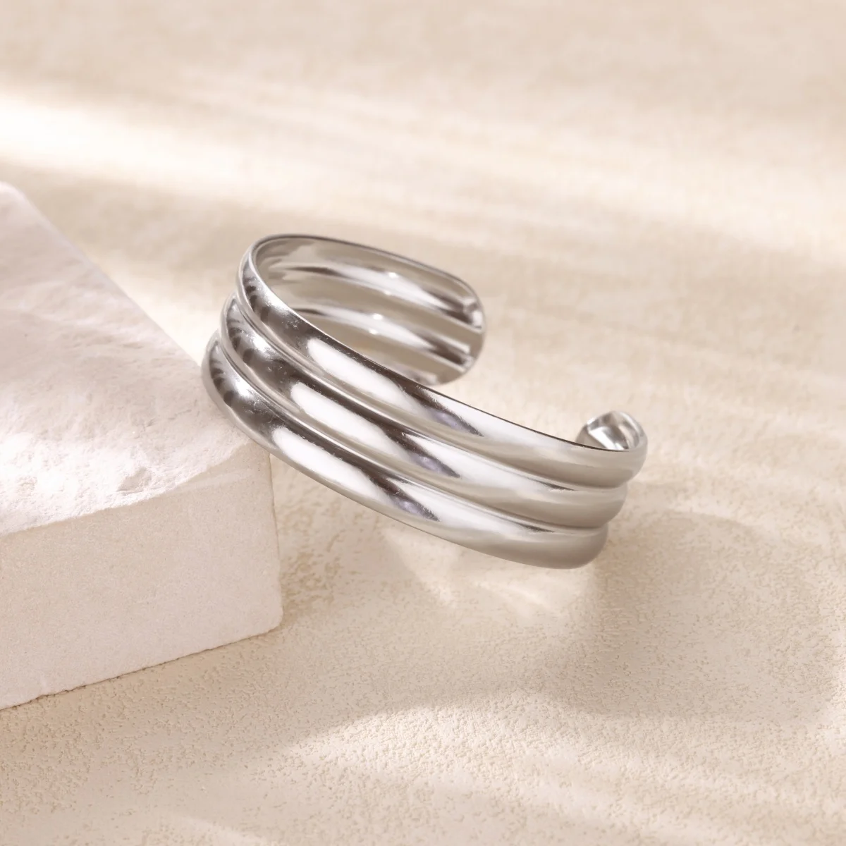 Geometric Cuff Bracelet Bangle for Women