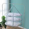 2443 Clothes basket drying net clothes flat net bag household socks drying artifact sweater special drying rack 1