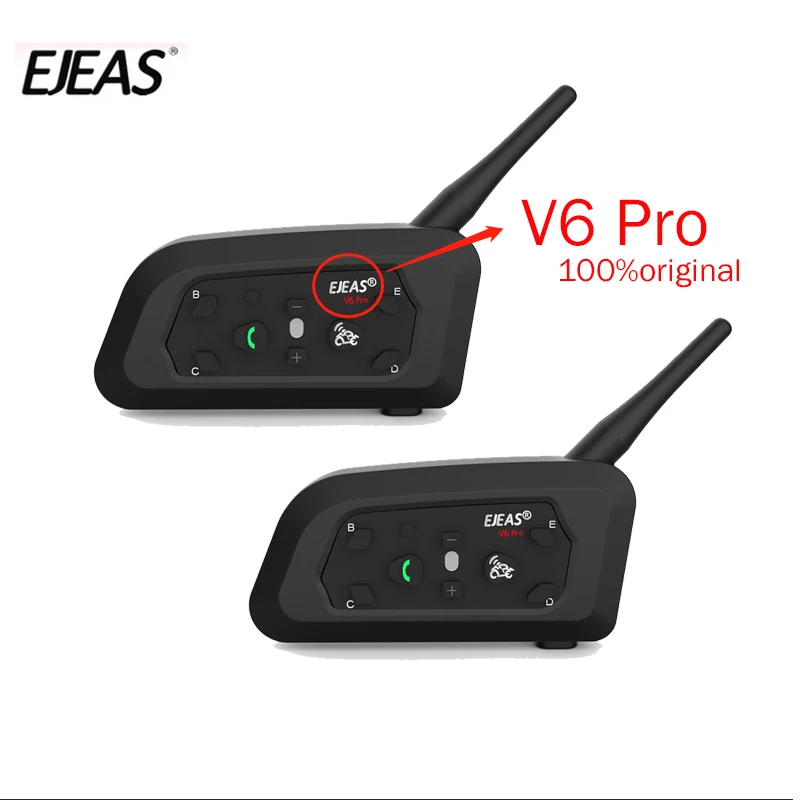 brillo aplausos autoridad Intercom Bluetooth Headset Microphone Kit | Ejeas V6 Pro Intercom |  Mounting Clip - V6 - Aliexpress