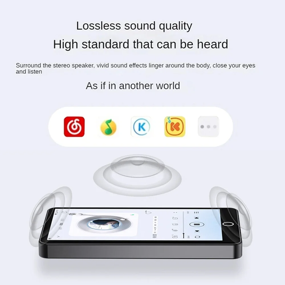 MP3 MP4 Android Audio Video Player WiFi For Bluetooth 5.0 Mp4 플레이어 한국어 Touch Operation Smart Internet Access Support 45 Language