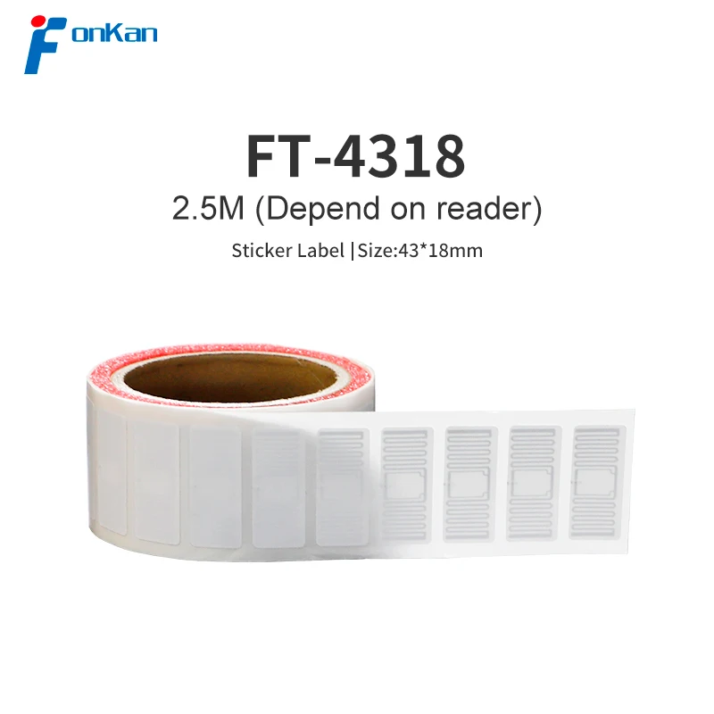 50pcs Size 73*21mm U8 U9 MR6 H9 Chipset ISO18000-6C EPC G2 860-960Mhz Adhesive Sticker UHF RFID Passive 9662 Label Tag 5
