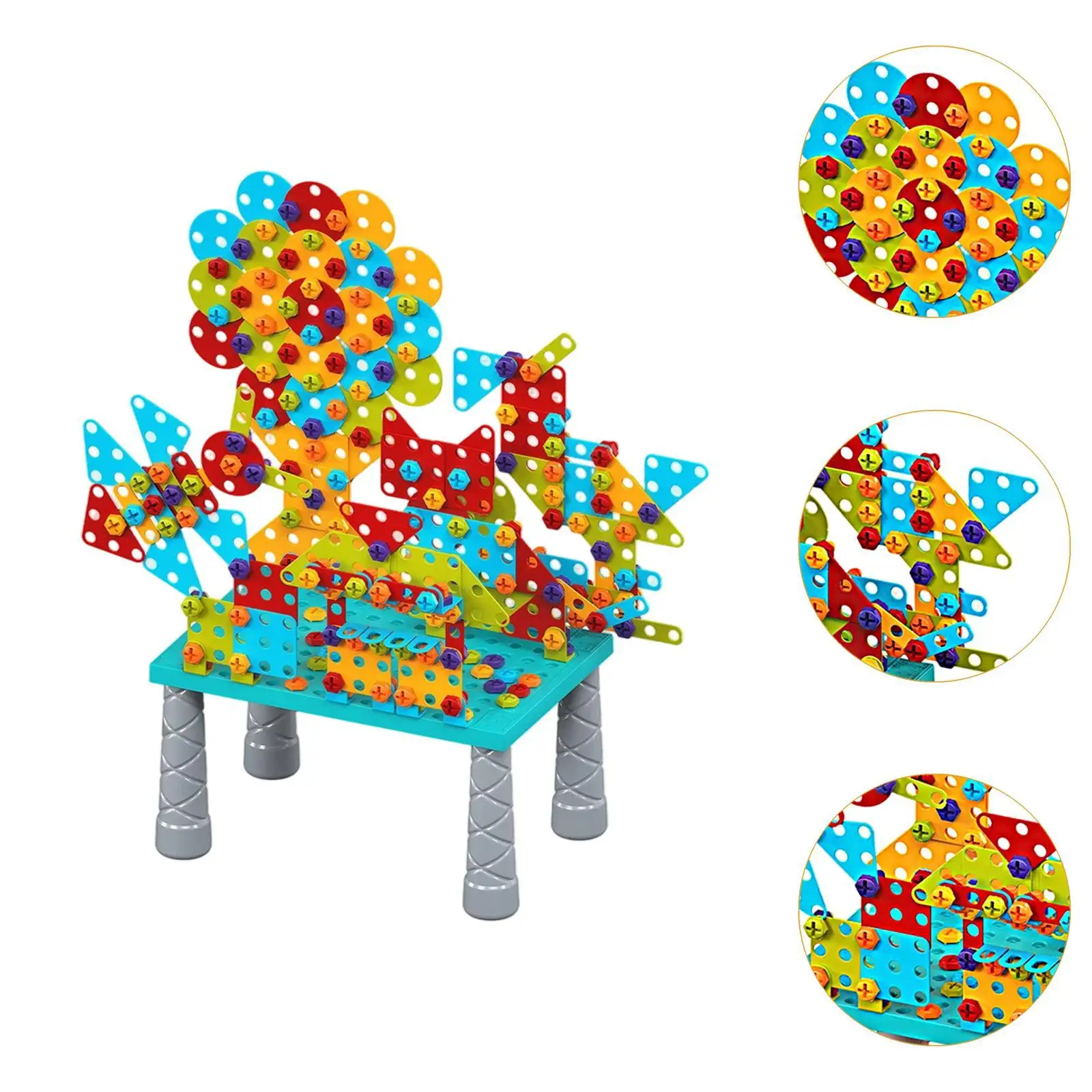 아이들을위한 빌드 장난감 선물 빌딩 블록 학습 척 놀이 모자이크 퍼즐 장난감 생일 게임 파티 크리스마스 어린이