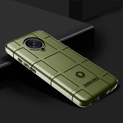 Armor Shield Soft Silicone Back Cover - Anti-Knock Matte Case for Redmi K30 Pro (Army green)
