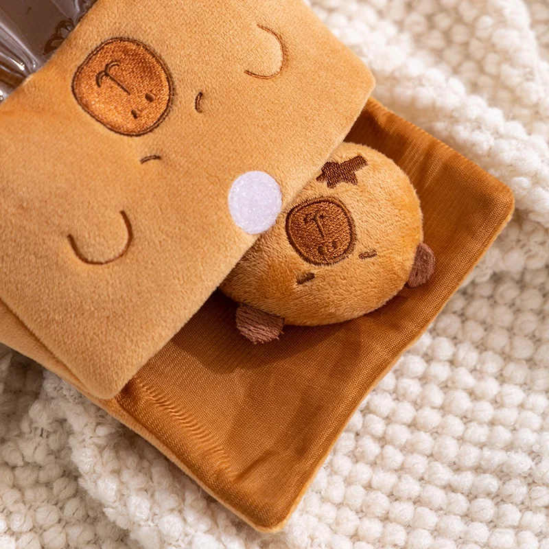 Capybara Snack Bag Plush Toys Soft Cute Capibara Stuffed Animal Plush Doll Creative Room Decor Kids Gifts