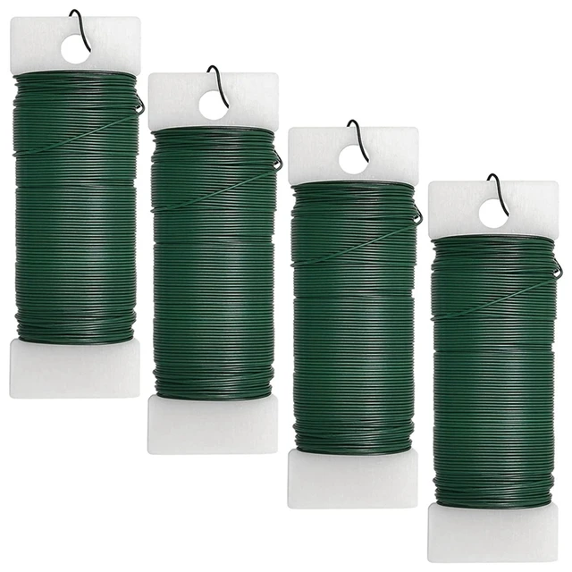 4Pack Floral Wire Flexible Paddle Wire Florist Green Wire For