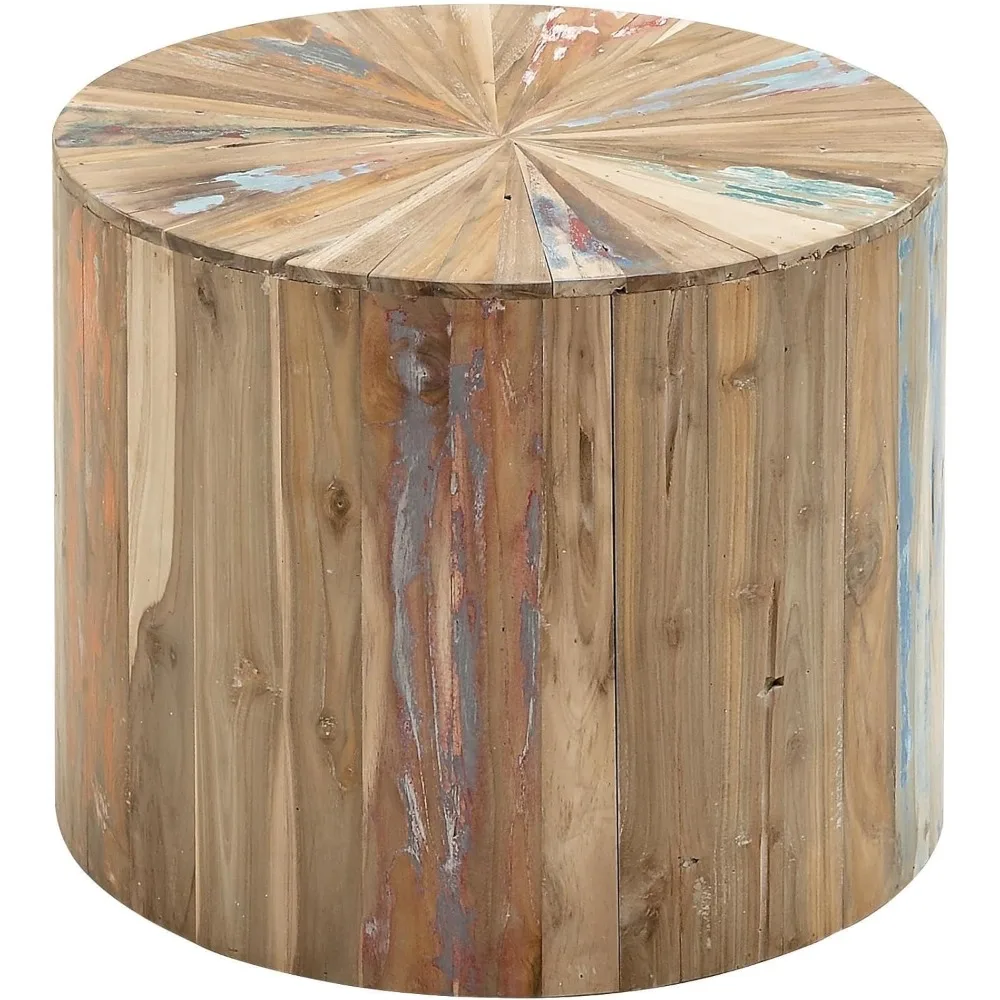 Reclaimed Wood Handmade End Accent, Side Table 22" x 22" x 18", Brown - AliExpress