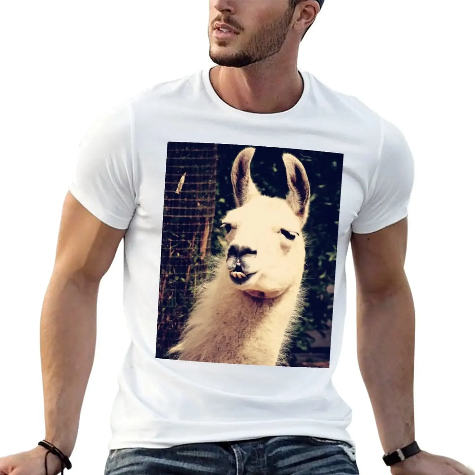 

What The Llama T-shirt oversized customizeds Short sleeve tee fitted t shirts for men