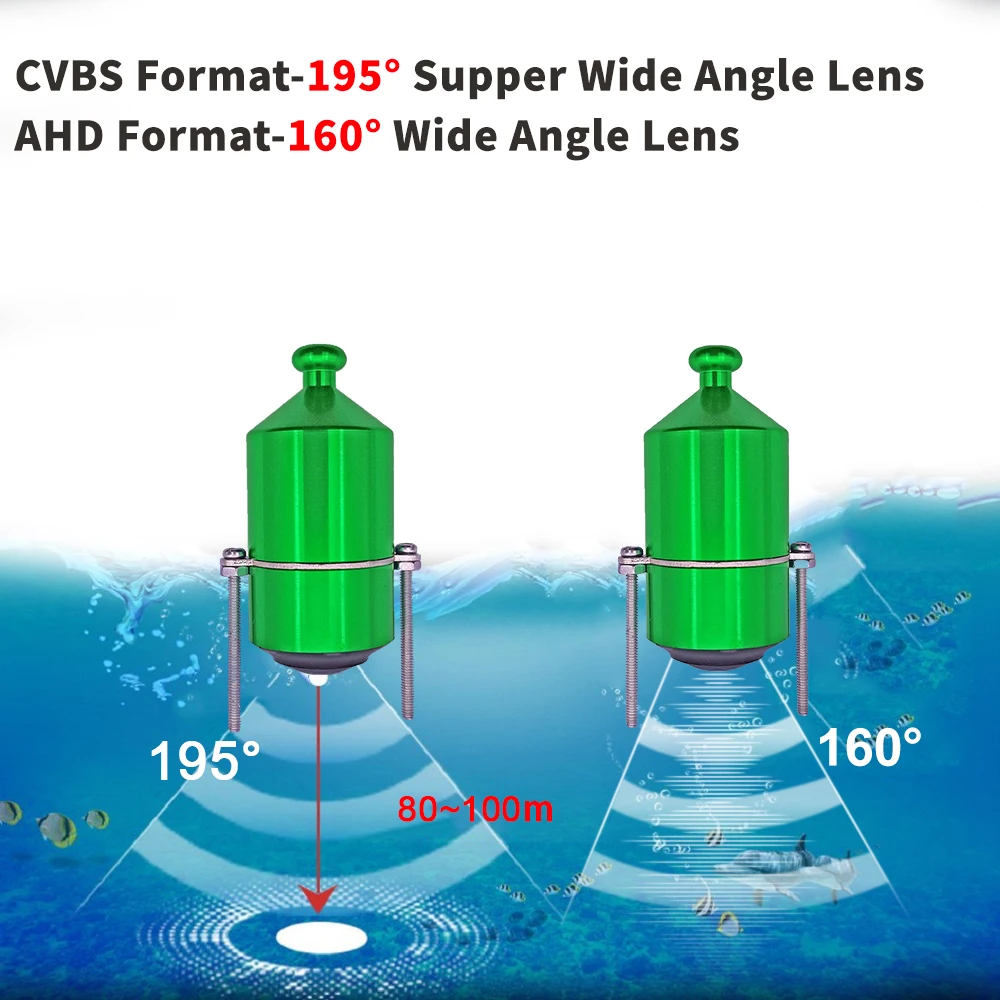 1080P Fish Finder Camera For Fishing Underwater Camera Dark Night Vision CVBS/AHD 80-100m Depth Water Fish Finder Device fishing accessories fish finder