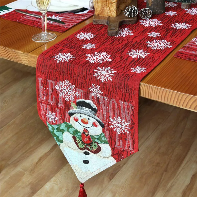 

Christmas Table Runner Santa Gnome Decorative Table Linens Table Flag for Xmas Decoration Family Dinner Holiday Party Daily Use