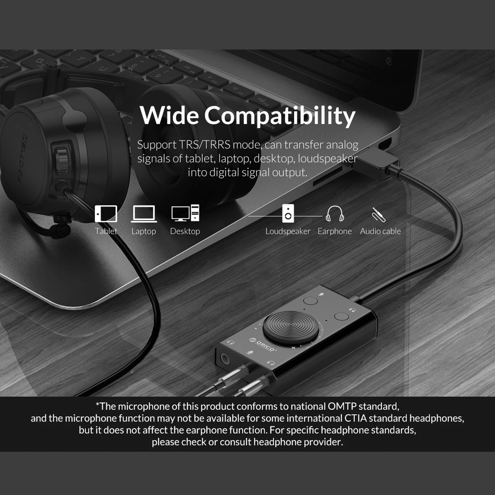SC2 USB 사운드 카드 외부 헤드폰 데스크탑 PC 노트북 오디오 변환기 볼륨 조절 가능 드라이버 - 플러그 앤 플레이 사운드 카드