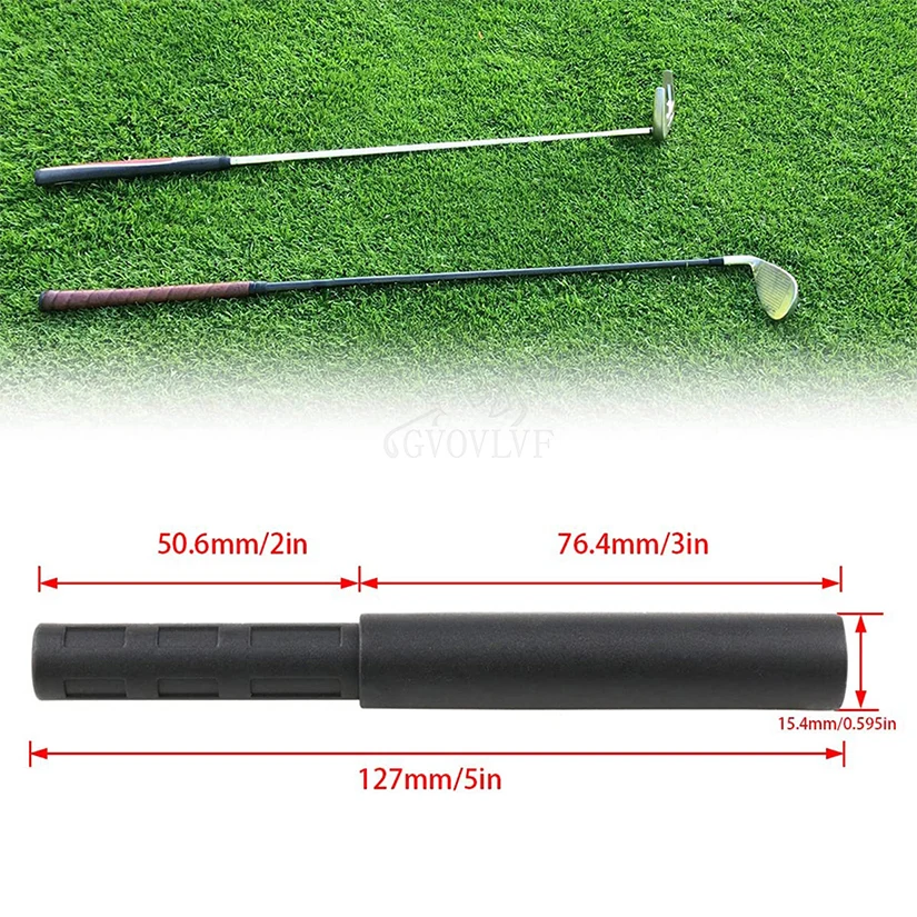 5pcs 골프 클럽 연장 막대 클럽 샤프트 연장 막대 연장 막대 철 나무 퍼터 골프 액세서리 0.49 0.52 0.55 0.58in