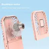 3000mAh Battery Powered Mini Portable Outdoor Handheld Fan Neck Fan USB Rechargeable 180° Folding Wireless Desktop Air Cooling 4