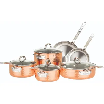 10-Piece Copper Cookware Set 1