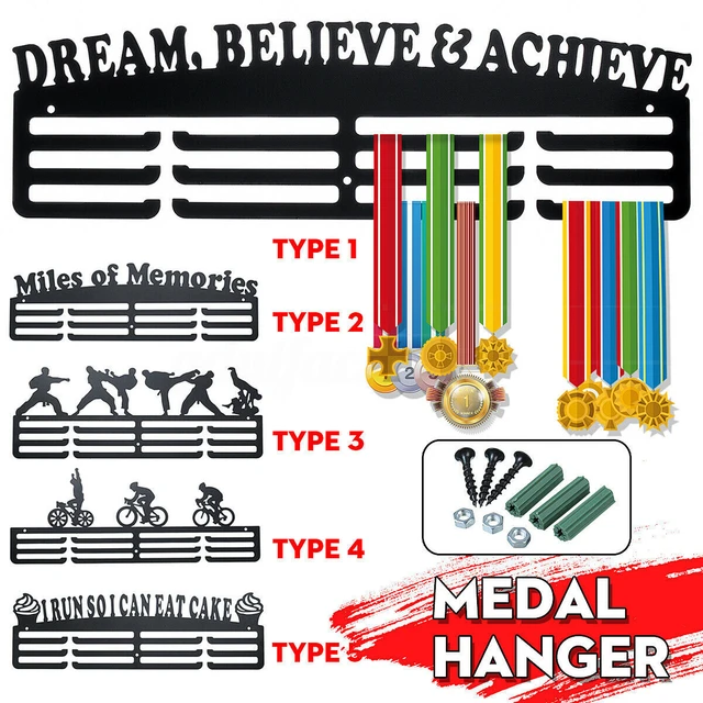 1pc Étagère de rangement en fer pour médailles, présentoir de médailles,  support d'organisation de médailles