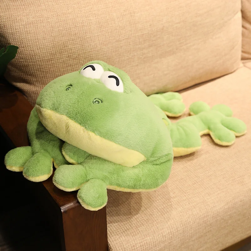 60/80/100cm Giant Frog Plush Pillow Toy Stuffed Animals Plushies Big Eyes Frogs  Throw Pillow Cushion Home Decor for Kids Gifts - AliExpress