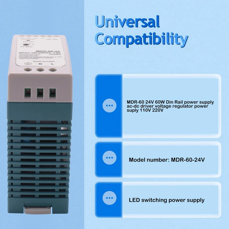 Din 레일 전원 공급 장치, Ac-DC 드라이버, 전압 조정기, 전원 공급 장치, 110V, 220V