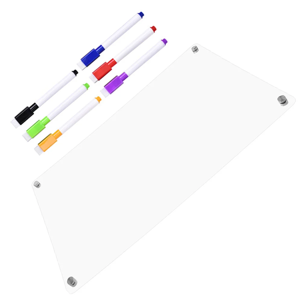 A3/A4 Fridge Acrylic White Board Dry Erase Board Daily To Do List Board Erasable Magnetic Planner Board Memo Grocery List