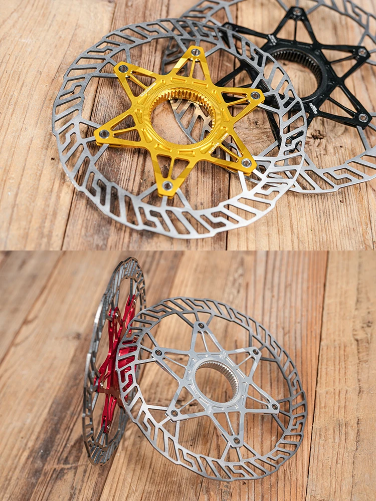 Chaser Bike Ultraleichte Medium Lock Discs Fahrradbremsscheibenbeläge Kies Leichte Scheiben 160 mm/140 mm 83 g ohne Verriegelungsabdeckungen – Detail 7