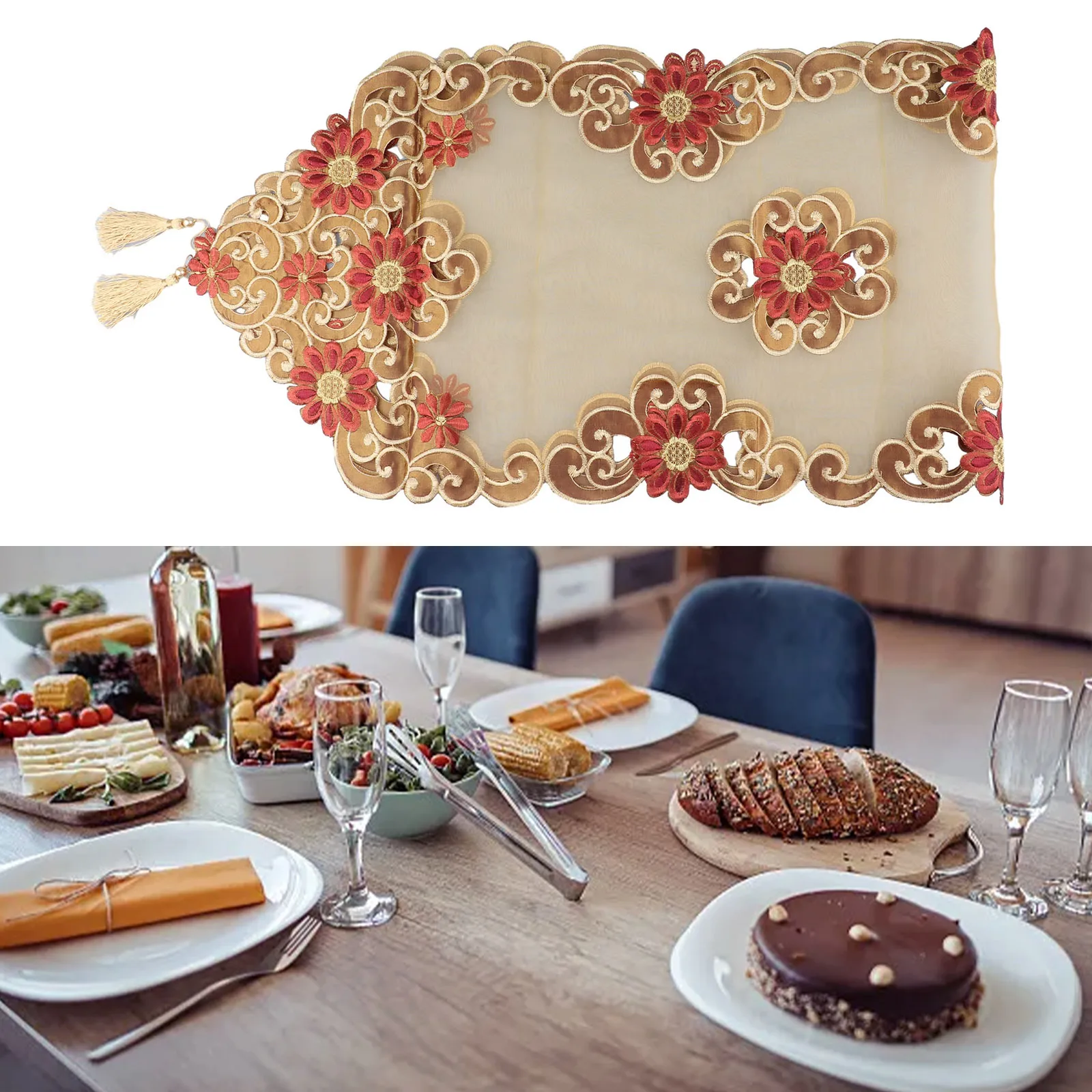 

Tablecloth Update Your Home Decor with these European Style Manual Embroidered Tablecloths Perfect for Spring!
