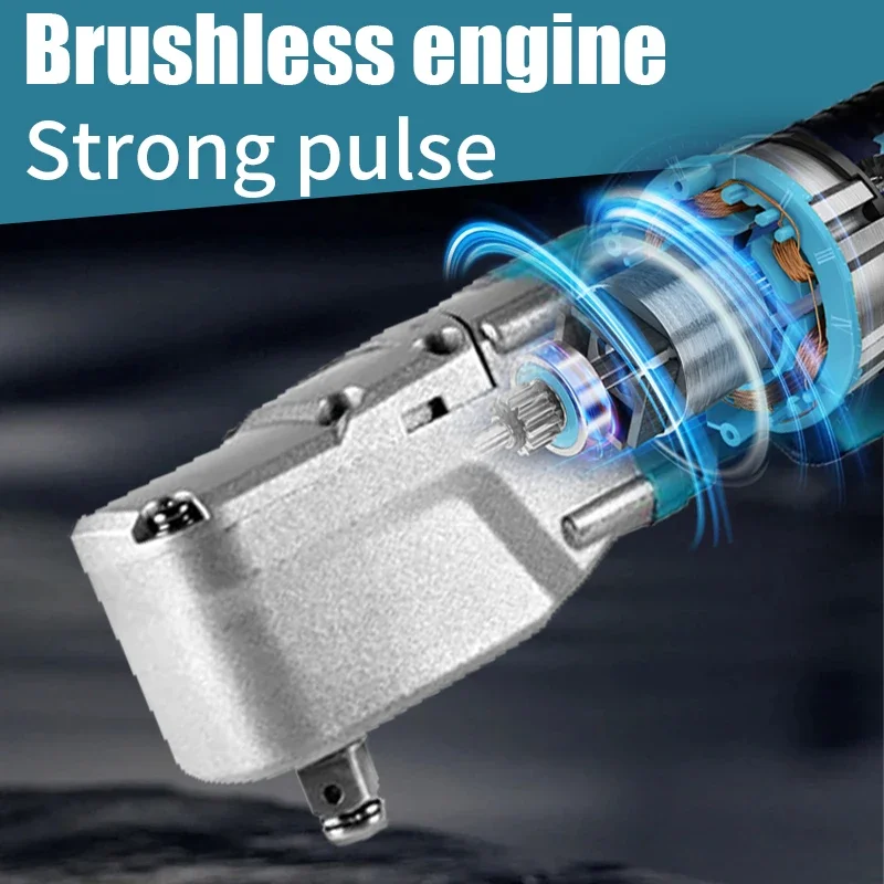 Kingtree 브러시리스 전기 래칫 렌치, 4000RPM 제거 나사 너트, 자동차 수리, Makita 18V 배터리, 가정용 DIYS, 1000NM