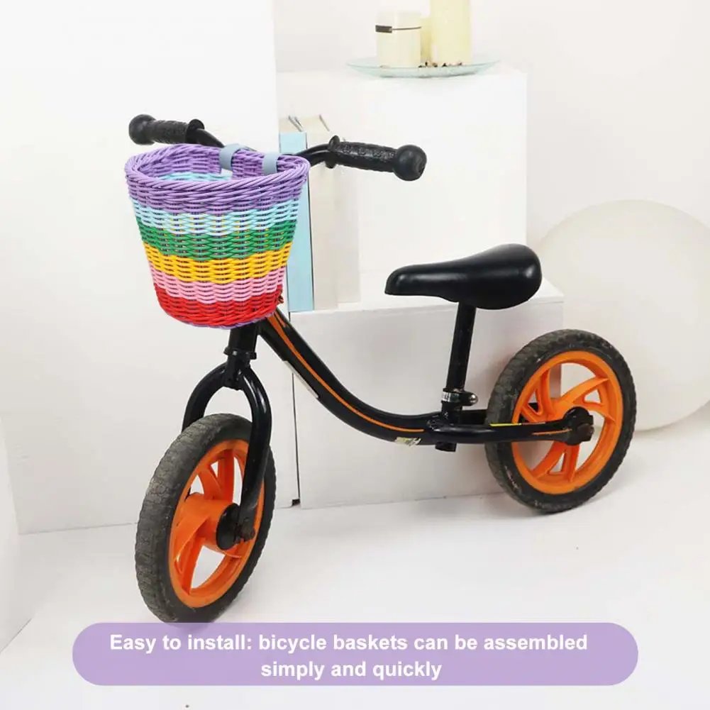 Cesta Bicicleta Niños Mimbre Campanas Decoración 30 Calcoman | Envío Gratis