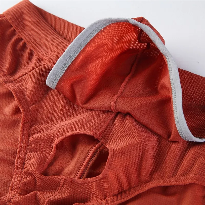 Men's Underwear with Hole Separation Type Free-off Sexy Shorts Scrotal Support Tight Briefs Sexy Penis Ring Panties Boxers Pack