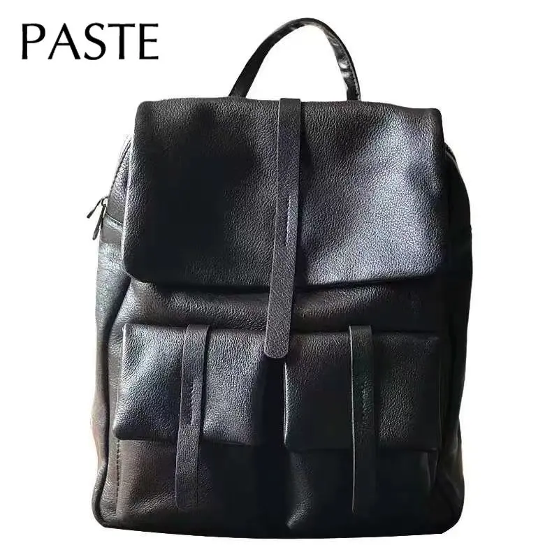 Genuine Leather Backpacks Vintage Leather Backpack Cowhide Backpack
