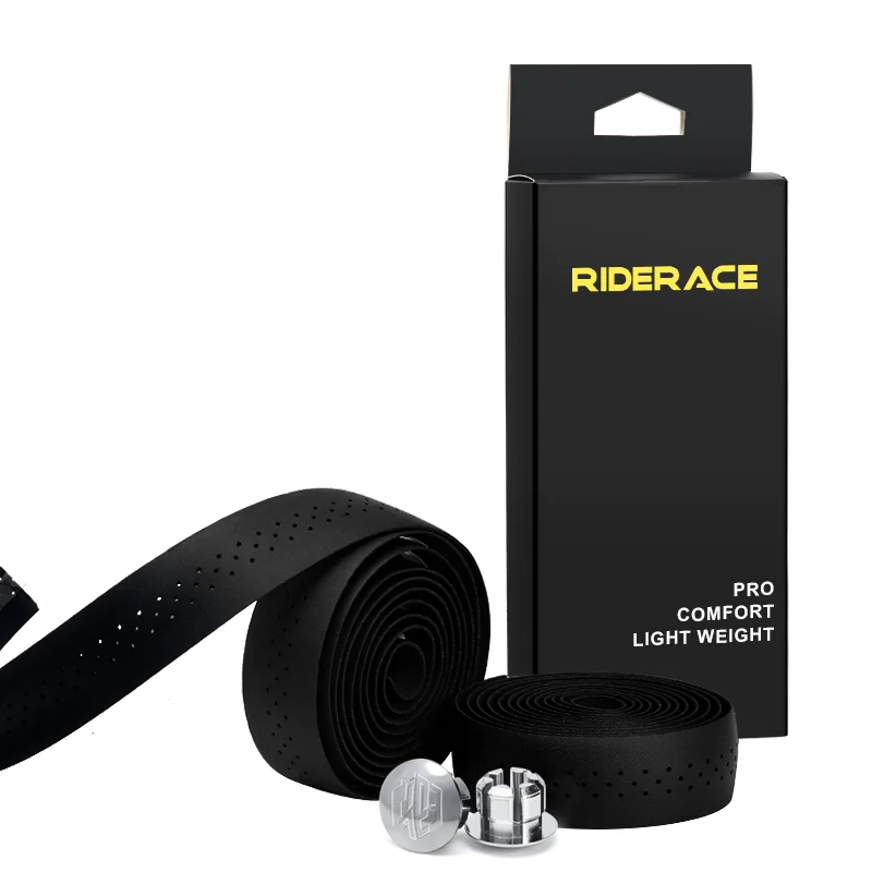 RIDERACE Bicycle Handlebar Tape Road Bike Handle Bar Tapes Anti-slip PU EVA Breathable Cycling Damping Anti-Vibration Straps