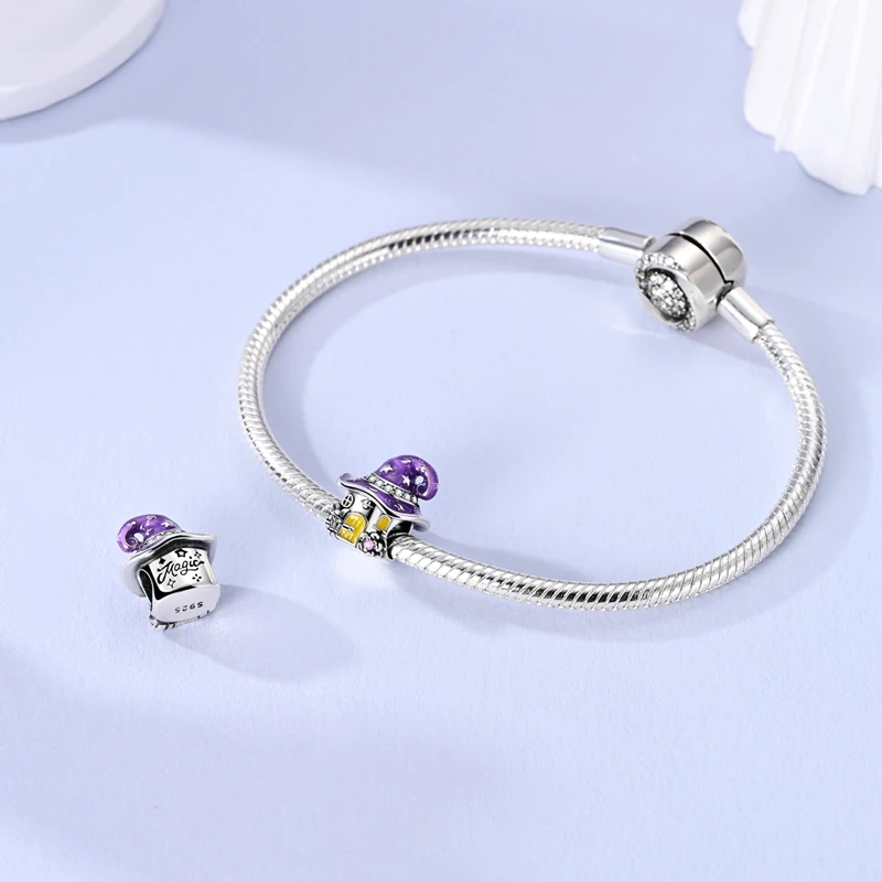 Charms aus 925er-Sterlingsilber, bunter Ballon, Apfel, Kirsche, Perlen, passend für Original-Armbänder, DIY-Schmuckanhänger, baumelndes Geschenk für Frau – Detail 21