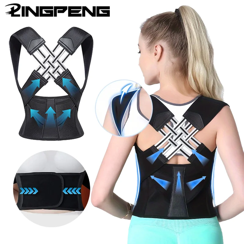 Posture Corrector Invisible Male and Female Posture Corrector With Adjustable Shoulder and Straight Back Support Strap for Hunchback Correction