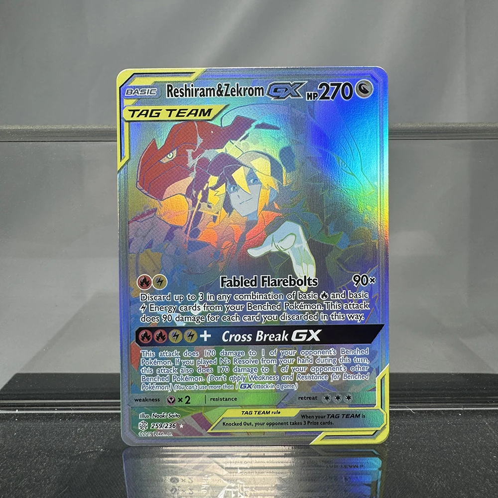 PKM-Karten Holographic Charizard EX GX Resolve MCharizard Einzelkarten TAG TEAM Game Collection Karten PTCG Proxy Karten Spielzeug Geschenke – Detail 35
