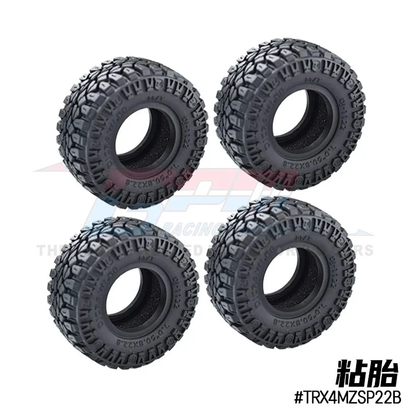 

1 дюймовая высококлейкая покрышка для альпинистского автомобиля TRX4M M/T, тропическая шина 50,8*22,8 SCX24