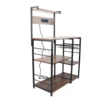 Kitchen Utility Storage Shelf Microwave Oven Stand Coffee Bar Station Rust Resistant Strong Load Bearing Multi Tier for Spices 5